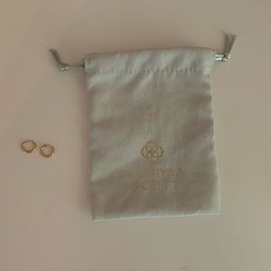 Kendra Scott Rose Gold Huggie Earrings